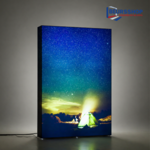 Textiel beurswand recht Flex LED